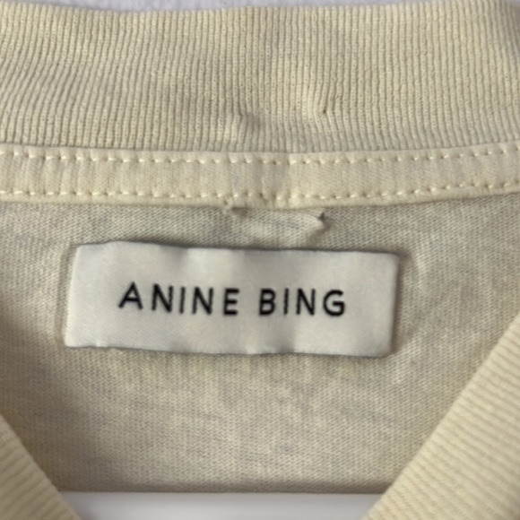 NWT Anine Bing Milo Tee Black Eagle Vintage Inspired Tee Small - Picture 6 of 12